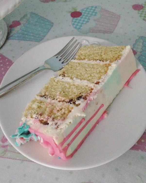 Decorated celebration cake